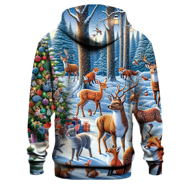 Frosty Forest Friends Gathering Hoodie