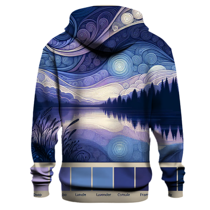 Twilight Reflections Tie-dye Design Hoodie