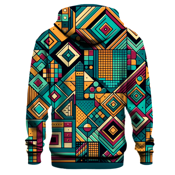 Vibrant Geometric Explosion Hoodie