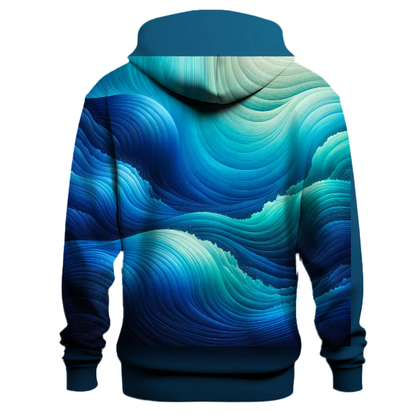 Cobalt Wave Fade Hoodie Hoodies Fashion