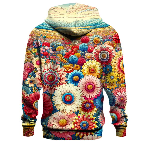 Vibrant Flower Garden Hoodie