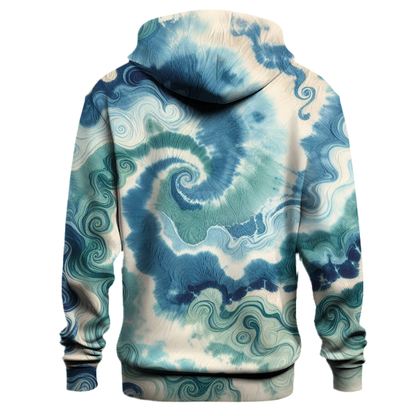 Sapphire Sea Breeze Tie-Dye Hoodie