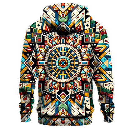 Vibrant Tribal Mosaic Hoodie