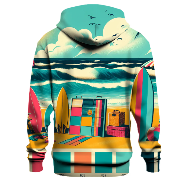 70s Inspired Beach Vibes Hoodie