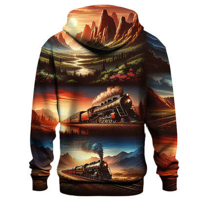 Charming Vintage Trains Hoodie