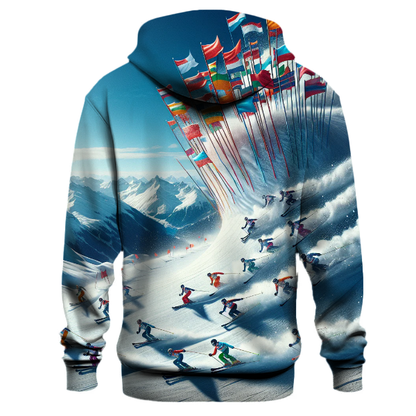 Skiing Slalom Hoodie