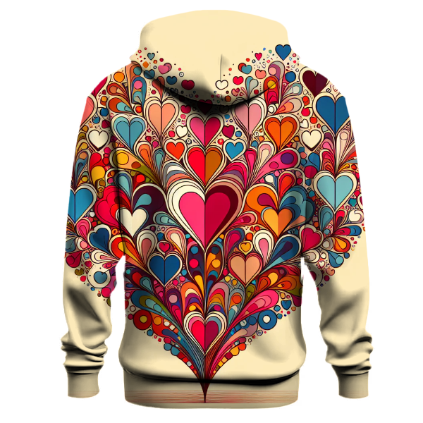 Funky Heart Patterns Hoodie