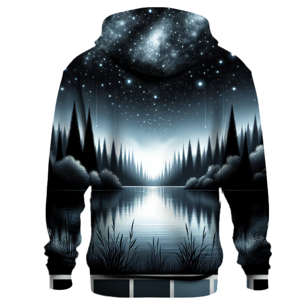 Starry Night Over the Lake Hoodie