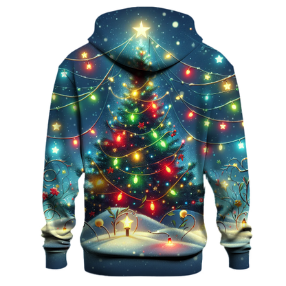 Whimsical Christmas Lights Design Hoodie