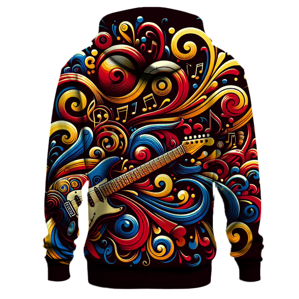 Soulful Rhythm Pattern Design Hoodie