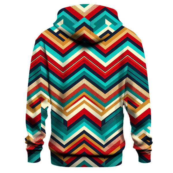 Vibrant Chevron Craze Hoodie