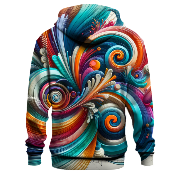 Vivid Spiral Patterns Hoodie