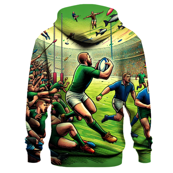 Rugby Passion and Power Hoodie