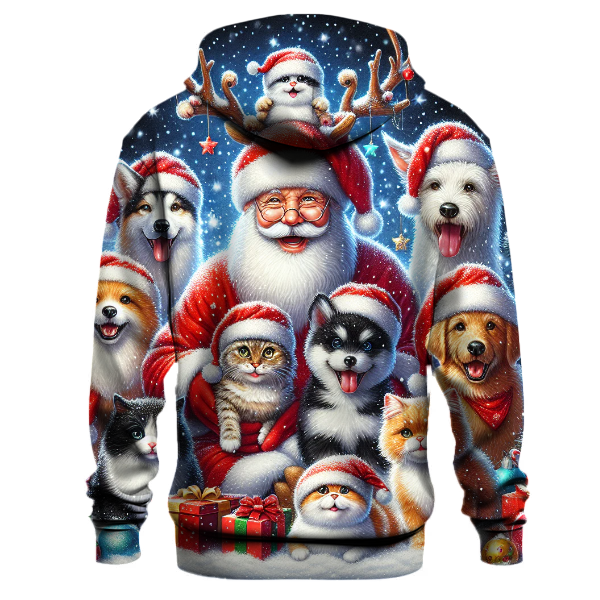 Santa Paws and Friends Design Hoodie