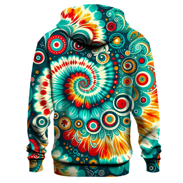 Whirlwind Adventure Tie-dye Design Hoodie