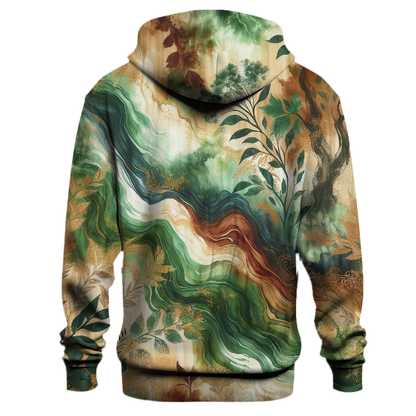 Whimsical Woods Tie-dye Design Hoodie