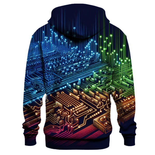 Retro Synth Circuit Hoodie