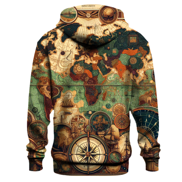 Vintage Travel Maps Hoodie