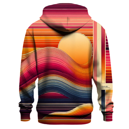 Sunset Stripes Illusion Hoodie