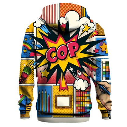 Vibrant Pop Art Style Hoodie