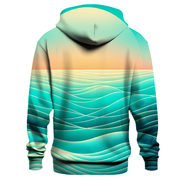 Turquoise Wave Bliss Hoodie