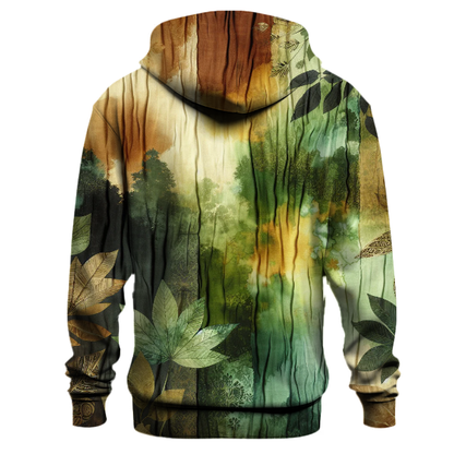 Earthy Forest Tie-dye Design Hoodie