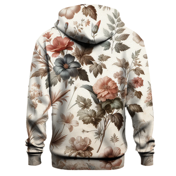 Timeless Vintage Botanical Hoodie