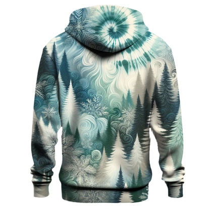 Frosted Forest Tie-dye Design Hoodie