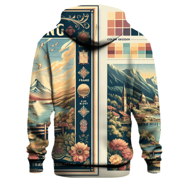 Vintage Travel Poster Art Hoodie