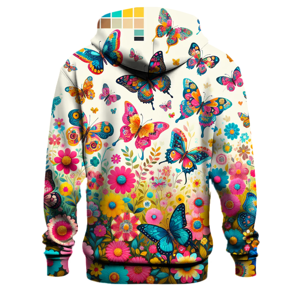 Whimsical Butterfly Garden Hoodie