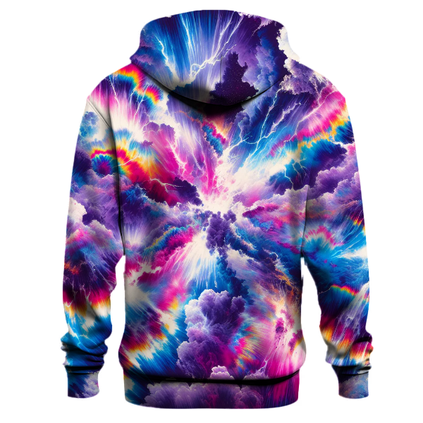 Vivid Rainbow Storm Hoodie