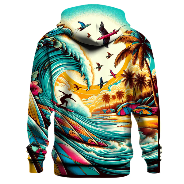 Vintage Surfing Vibes Hoodie