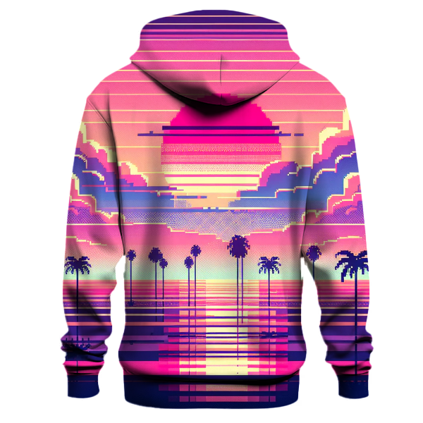 Vintage Synth Sunset Hoodie