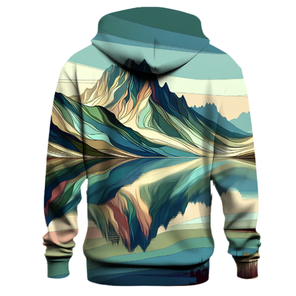 Abstract Mountain Reflection Hoodie