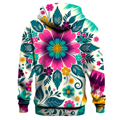 Retro Floral Garden Hoodie