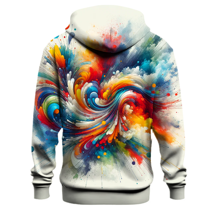 Abstract Watercolor Splash Hoodie