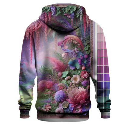 Whimsical Fantasy Floral Hoodie