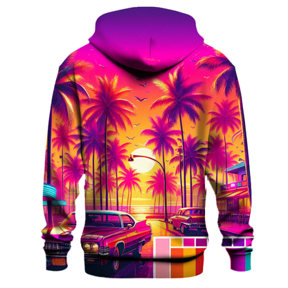 Vibrant Retro Miami Hoodie