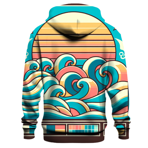 Retro Summer Wave Hoodie