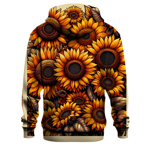 Retro Sunflower Delight Hoodie