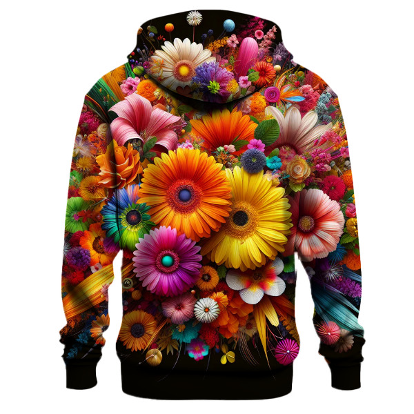 Vintage Flower Burst Hoodie