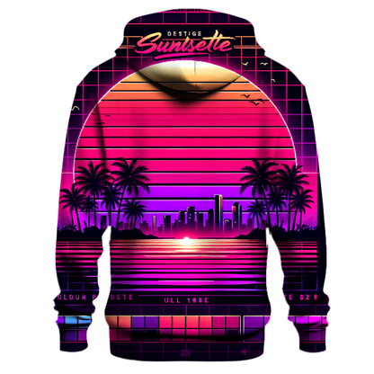 Vibrant Synthwave Sky Hoodie