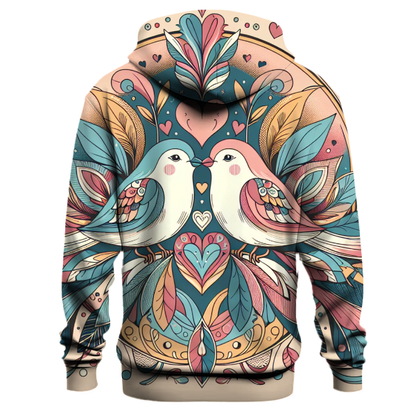 Vintage Love Birds Hoodie