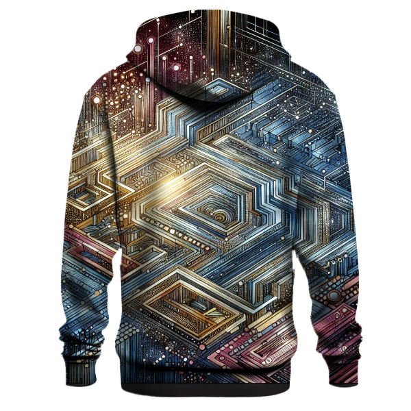 Techno Abstract Echo Hoodie