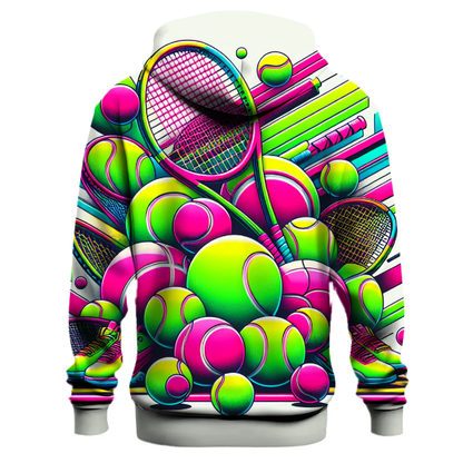 Vintage Neon Tennis Hoodie