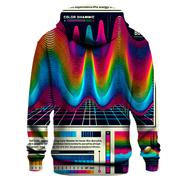 Retro Synth Sound Waves Hoodie