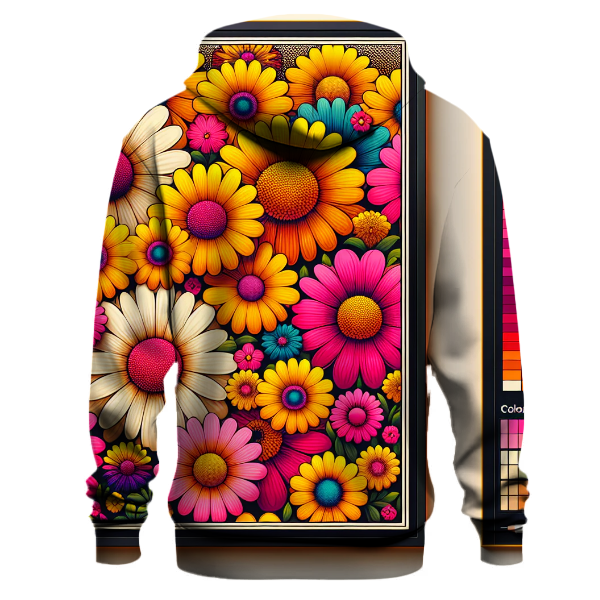 Vintage Groovy Daisies Hoodie