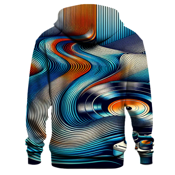 Vibrant Vinyl Waves Hoodie