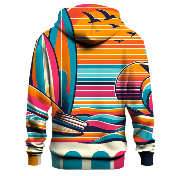 Retro Surf Sunset Hoodie