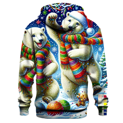 Winter Wonderland Polar Bears Hoodie